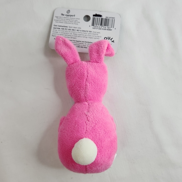New Youly Easter Collection, Easterbunny Pink Eggspert 4 Inch Dog Toy - Picture 2 of 5